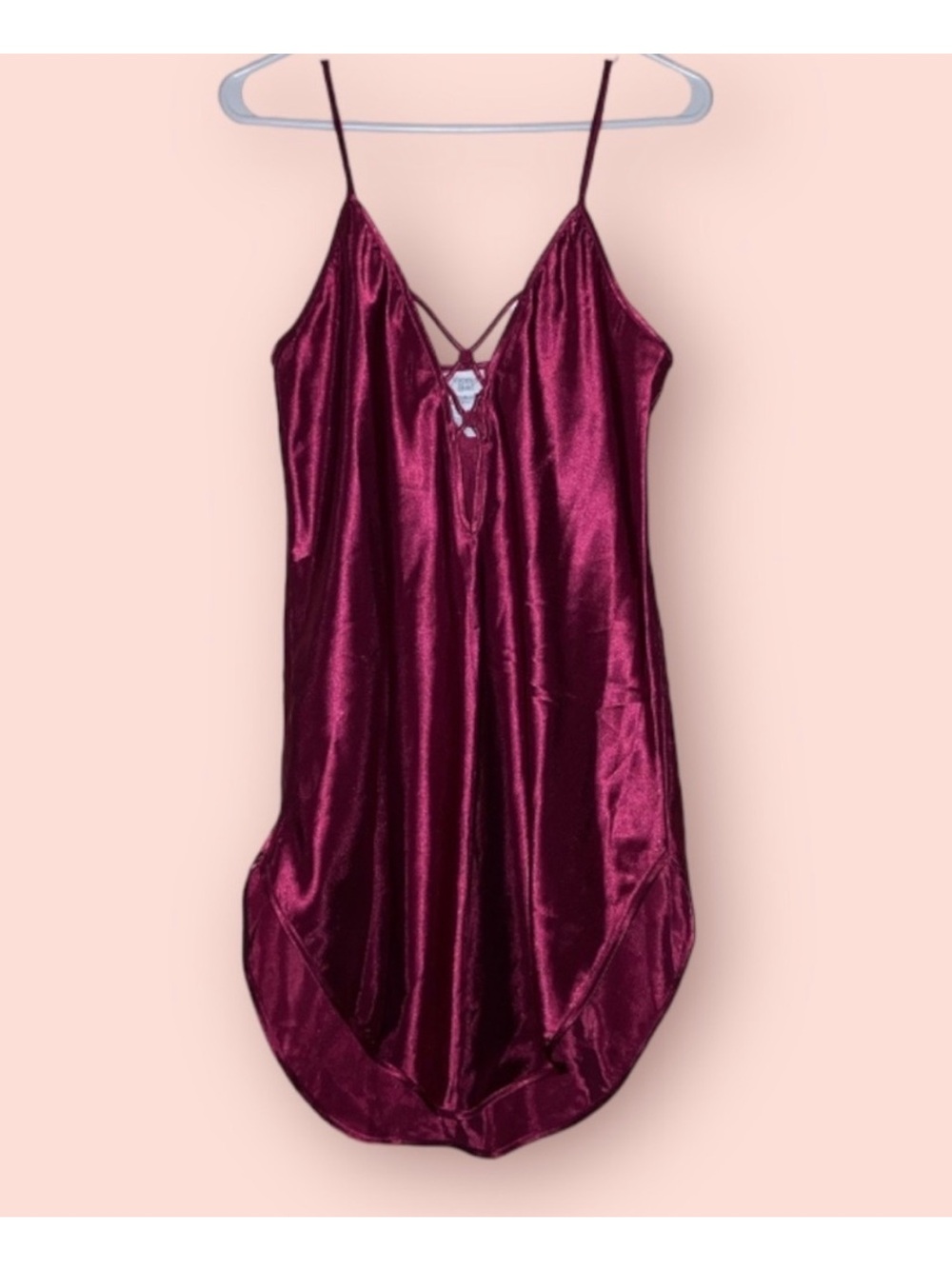 Maroon Slip Dress